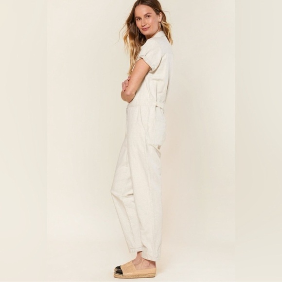 OUTERKNOWN S.E.A Jumpsuit Utility Coveralls Jumpsuit in Natural Size Small New - Picture 1 of 12